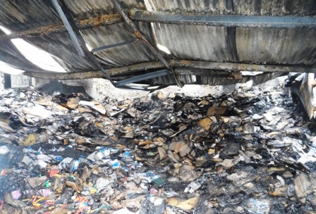 Nhà xưởng bị phá hỏng, hàng trăm nghìn bật lửa gas bị thiêu rụi