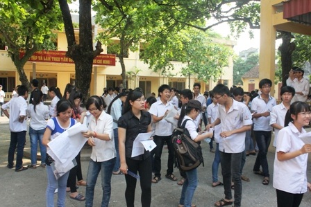 Nhiều thí sinh rất tự tin vào kết quả môn Ngoại ngữ (ảnh Đức Văn)