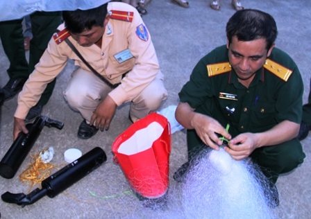 Ông phóng bùi nhùi mới được bàn giao cho Công an TP Thanh Hóa.