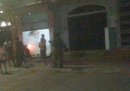 Khu vực nơi xảy ra tiếng súng nổ.