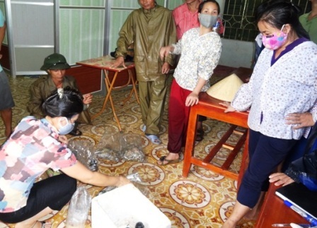 Đến ngày 4/9, cơ quan chức năng tiếp tục lấy mẫu.