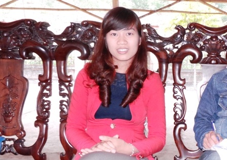 Phó chủ tịch UBND xã Phú Nghiêm, huyện Quan Hóa - Hà Thị Hạnh.