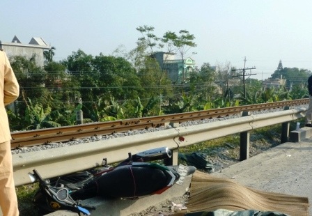 Hiện trường vụ tai nạn.