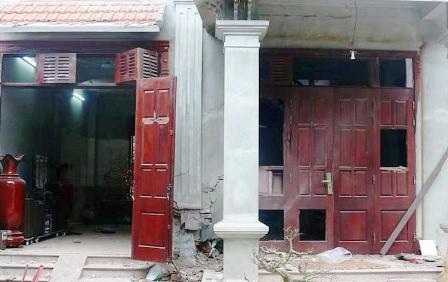 Hiện trường vụ nổ lớn trong đêm.