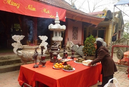 Công tác chuẩn bị cho lễ Khai ấn Đền Trần tại Thanh Hóa.