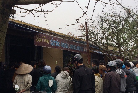 Hiện trường xảy ra vụ án.