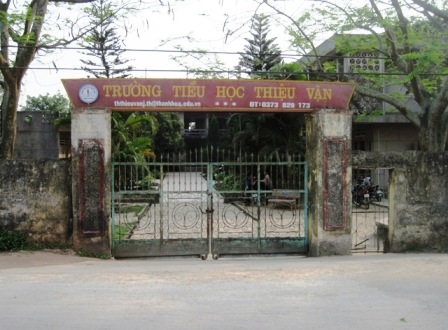 Trường tiểu học Thiệu Vận đang bị xuống cấp nghiêm trọng.