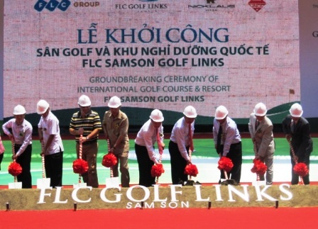Lễ động thổ khởi công dự án sân golf và khu nghỉ dưỡng Quốc tế tại Sầm Sơn.
