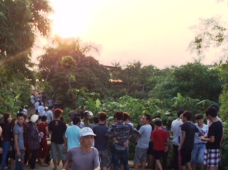 Khu vực phát hiện thi thể ông Dũng.