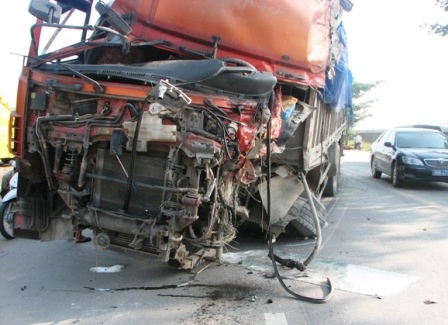 Hiện trường vụ tai nạn.