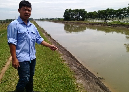 Hiện trường nơi bắt nhóm người dùng hóa chất bắt cua.