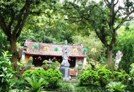 Chùa Ngô Xá, nơi đang lưu giữ tượng Phật A Di Đà