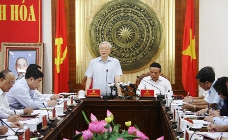 Tổng Bí thư Nguyễn Phú Trọng thăm và làm việc tại Thanh Hóa