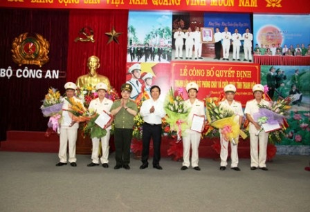 Thành lập Cảnh sát Phòng cháy và chữa cháy tỉnh Thanh Hoá - 1 Lễ công bố quyết định thành lập Cảnh sát PCCC tỉnh Thanh Hóa.