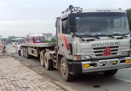 Chiếc xe đầu kéo gây ra vụ việc