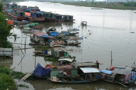  Một góc làng chài Điềm Khê.