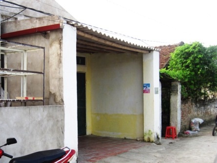 Nhà riêng của chị Th. tại thôn 3, xã Thiệu Trung, huyện Thiệu Hóa nơi xảy ra vụ tai nạn hy hữu.