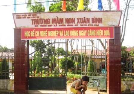 Trường mầm nọ Xuân Bình vi phạm trong quá trình thu các khoản đóng góp đầu năm học.