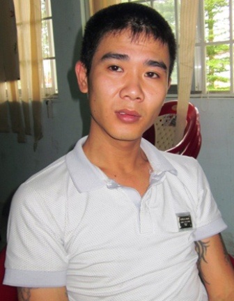 “Sát thủ” Thái “côn” tại cơ quan công an (Ảnh T.H)