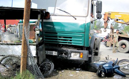 Hiện trường vụ tai nạn sáng 29/8