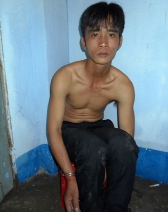 Đối tượng Nguyễn Minh Trung bị bắt tại cơ quan công an