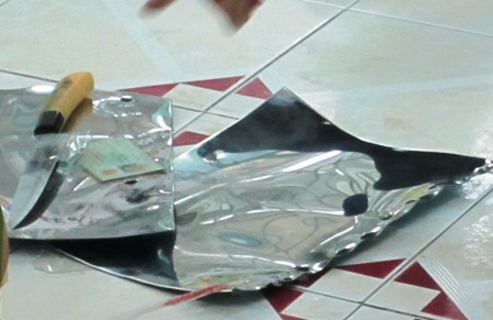 “Dụng cụ” tên Huy chuẩn bị để mang đi bắt cóc trẻ em tống tiền