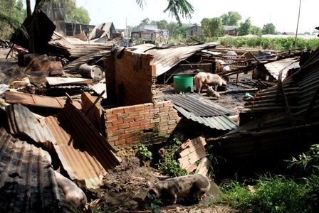 Hiện trường vụ hỏa hoạn sáng 18/10