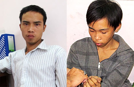 Ngang nhiên cắt trộm dây điện chiếu sáng công cộng giữa ban ngày - 1 Hai tên “đạo chích” chuyên cắt trộm dây điện bị bắt tại cơ quan công an