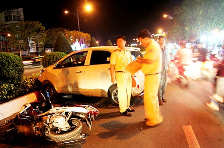 CSGT giải quyết vụ việc