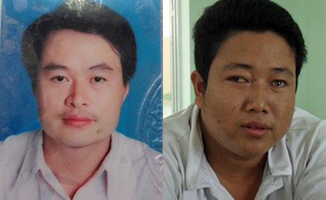 Triệt phá đường dây làm giả hồ sơ xin việc “núp bóng” tiệm chụp hình - 1 Các đối tượng trong đường dây “sản xuất” giấy tờ giả bị bắt tại cơ quan công an