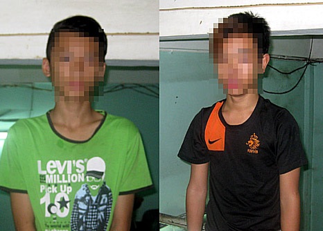 Hai tên cướp “nhí” bị bắt “nóng” khi vừa gây án