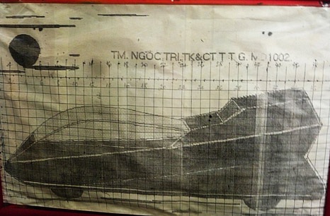 Giấc mơ chế tạo xe lưỡng cư của ông thợ máy ở Bình Dương - 5 Mô hình hoàn chỉnh của chiếc ô tô bơi