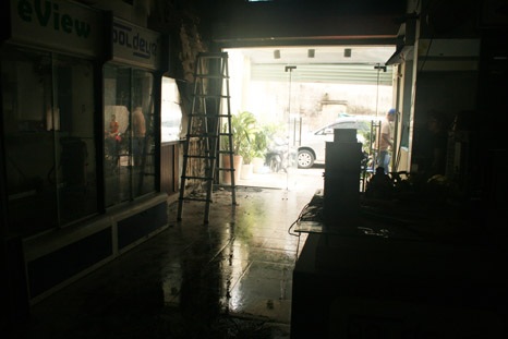 Hiện trường vụ hỏa hoạn sáng 11/8