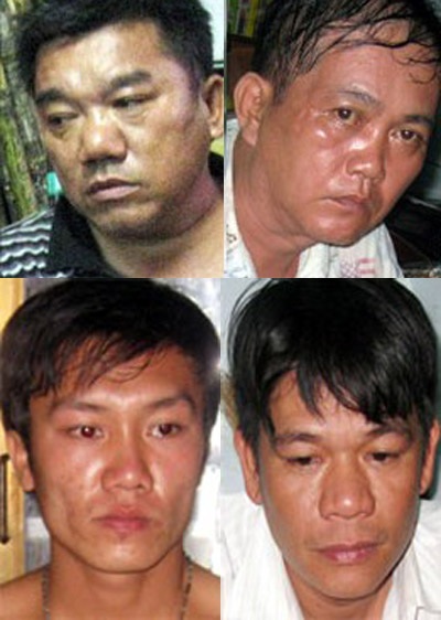 Đột kích ổ thuốc lá lậu “đóng đô” tại vùng ven - 1 Những “ông trùm” thuốc lá lậu bị bắt giữ