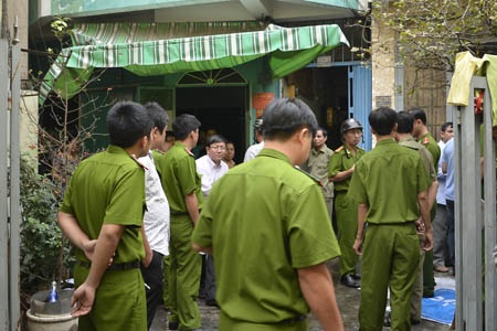 Công an có mặt tại hiện trường