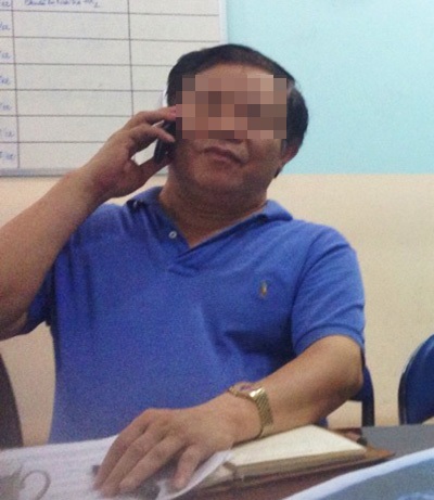 Người đàn ông tự nhận là Paul Lê Hùng đên gặp gỡ chị Hiệp (Ảnh do chị Hiệp cung cấp)