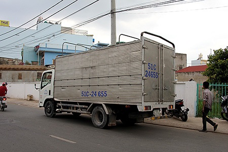 Chiếc xe tải liên quan đến vụ tai nạn