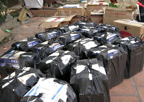 Hàng ngàn cây thuốc lá lậu từng bị lực lượng chức năng thu giữ