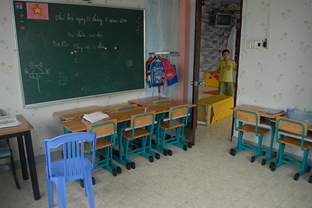 Vụ dạy trẻ tự kỷ bằng gậy: Chuyển hồ sơ lên cảnh sát điều tra - 3 Bên trong một lớp học tại cơ sở Anh Vương