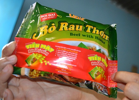 Loại mì ông Ẩn đã mua và tìm được phiếu báo trúng thưởng 100 triệu đồng