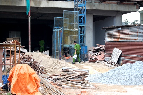 Cơ quan công an khám nghiệm hiện trường