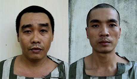 Hai đối tượng tham gia vụ trộm bị tạm giữ tại công an thị xã
Thuận An