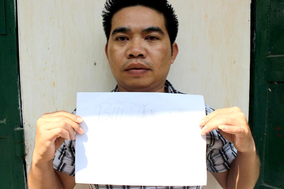 Bùi Văn No bị tạm giữ tại cơ quan công an
