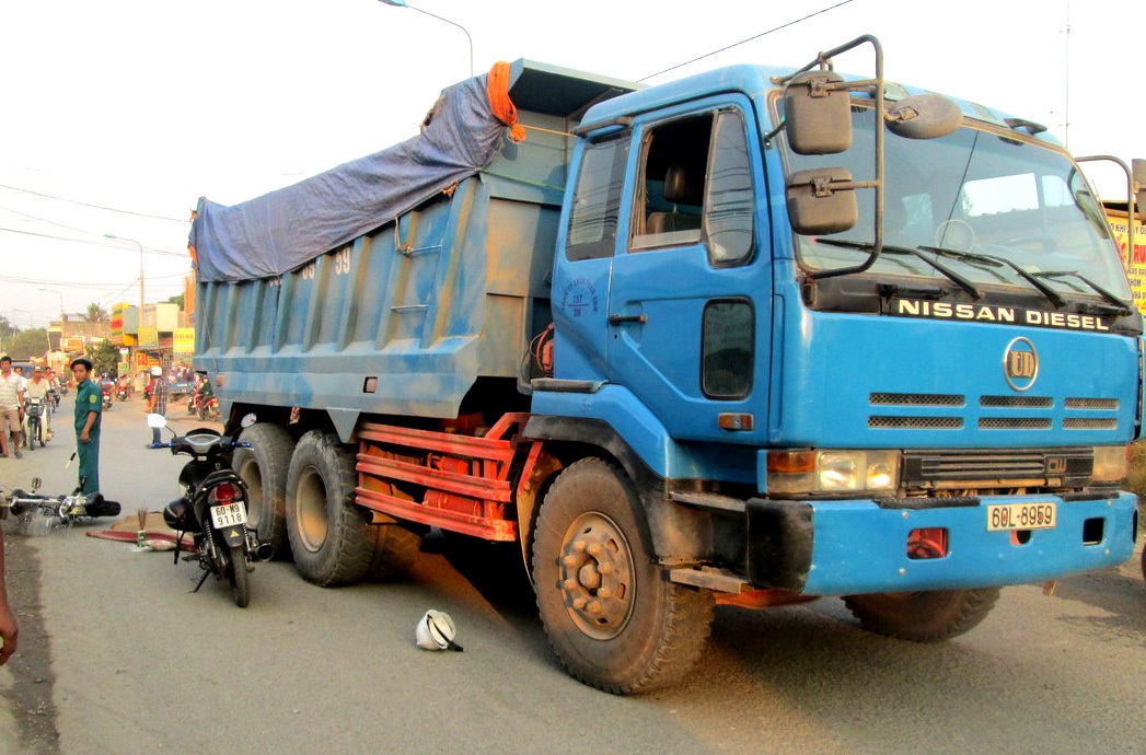 Hiện trường vụ tai nạn khiến ông Dân tử vong tại chỗ