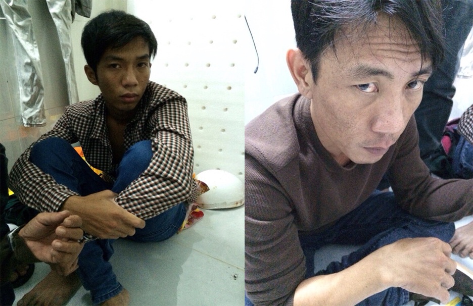 Đánh sập đường dây ma túy “ẩn mình” trong khu trọ - 1 Hai đối tượng cầm đầu đường dây mua bán ma túy bị công an thị xã Thuận An bắt giữ