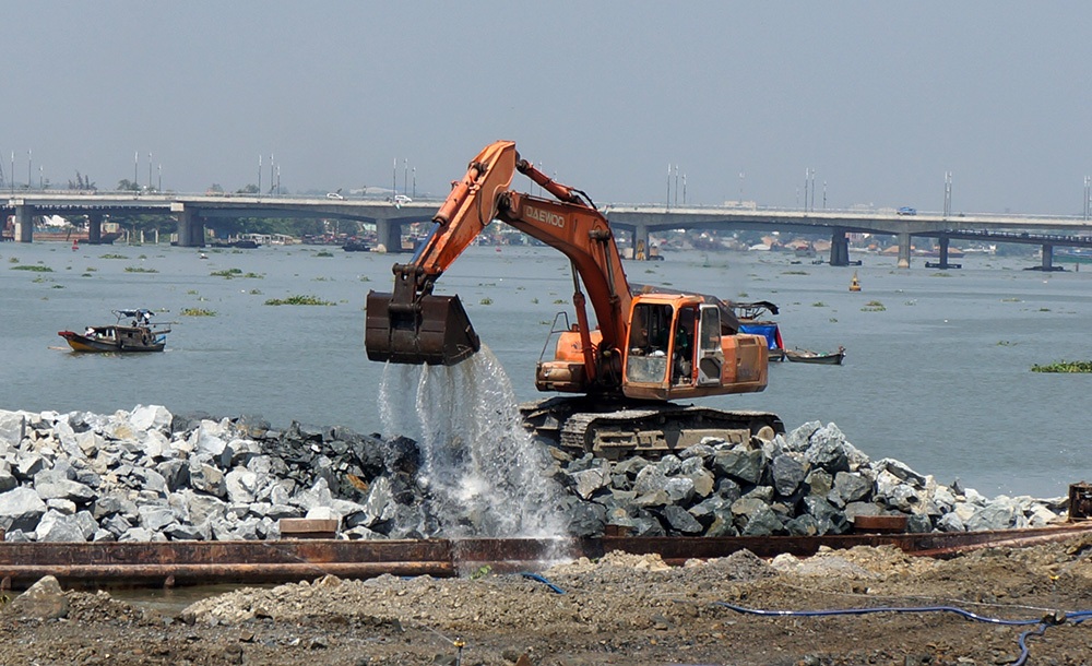 Chủ đầu tư dự án lấn sông Đồng Nai đang xin tạm ngưng thi công 