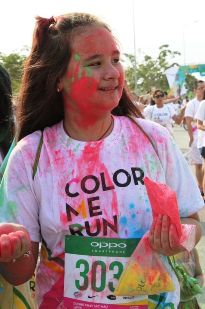 Dù tiết trời Sài Gòn khá oi bức nhưng không vì thế mà đường đua sắc màu kém phần hấp dẫn