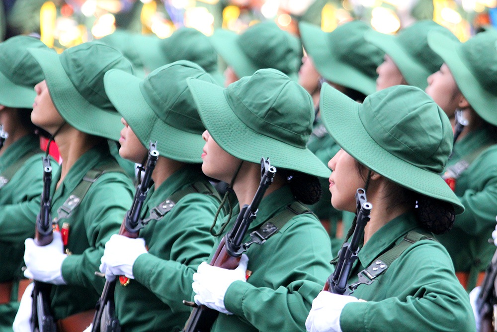 Toàn cảnh lễ diễu binh, diễu hành mừng ngày thống nhất - 6 Khối chiến sĩ giải phóng quân