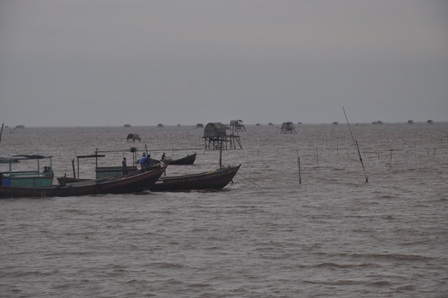 Do ảnh hưởng của bão số 1, sáng nay tỉnh Nam Định đã có mưa vừa và mưa rất to