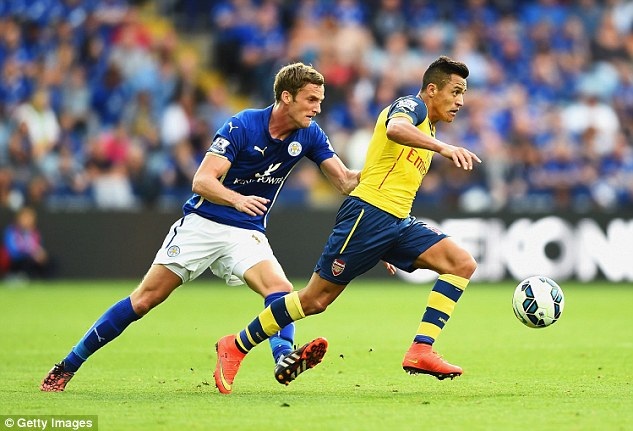 Tiền đạo của Arsenal trong trận gặp Leicester City